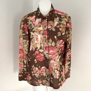 Vintage Ship ‘n Shore Floral Button-Up Blouse
Sz. 10